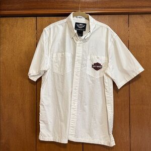 Harley-Davidson White Short Sleeve Shirt